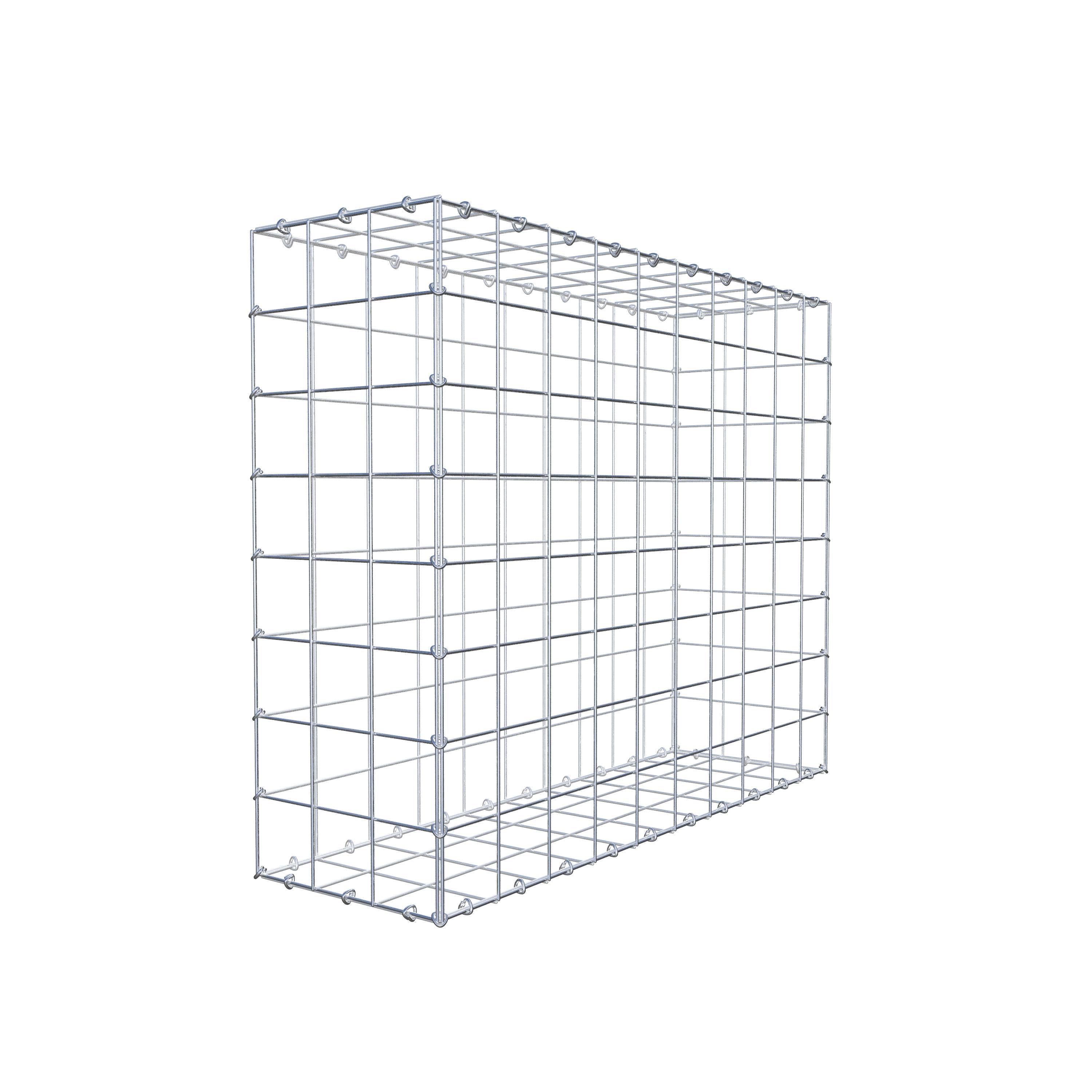 Gabião 100 cm x 80 cm x 30 cm (C x A x P), malhagem 10 cm x 10 cm, anel C
