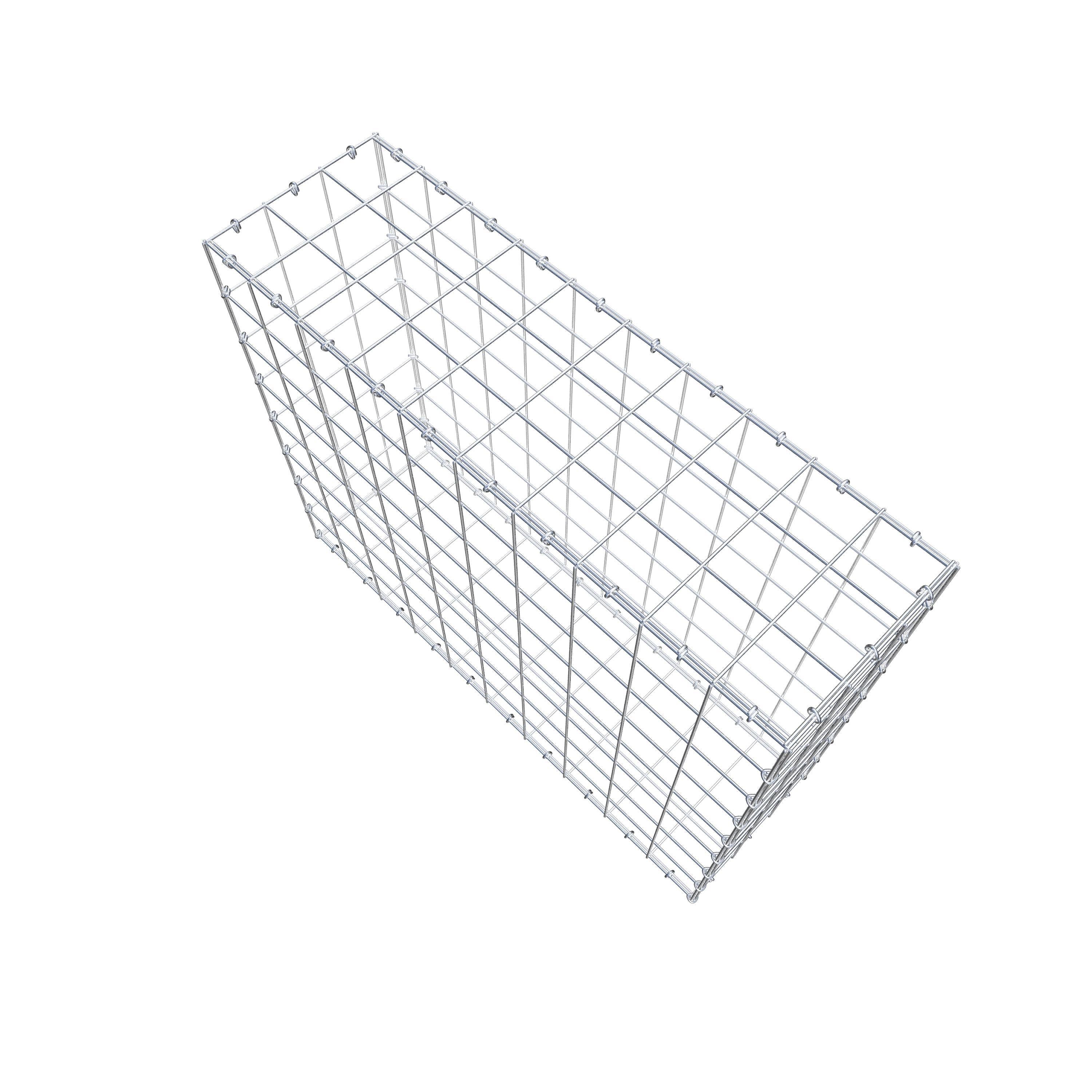 Gabião 100 cm x 80 cm x 30 cm (C x A x P), malhagem 10 cm x 10 cm, anel C