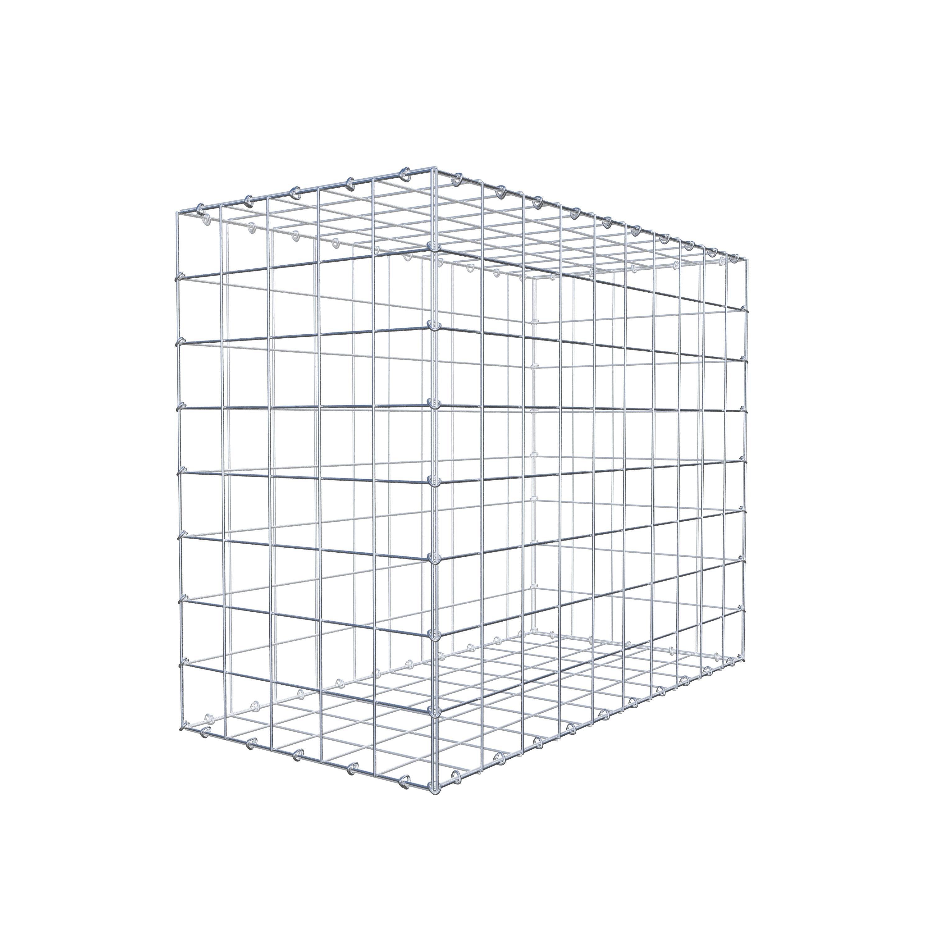 Gabião 100 cm x 80 cm x 50 cm (C x A x P), malhagem 10 cm x 10 cm, anel C
