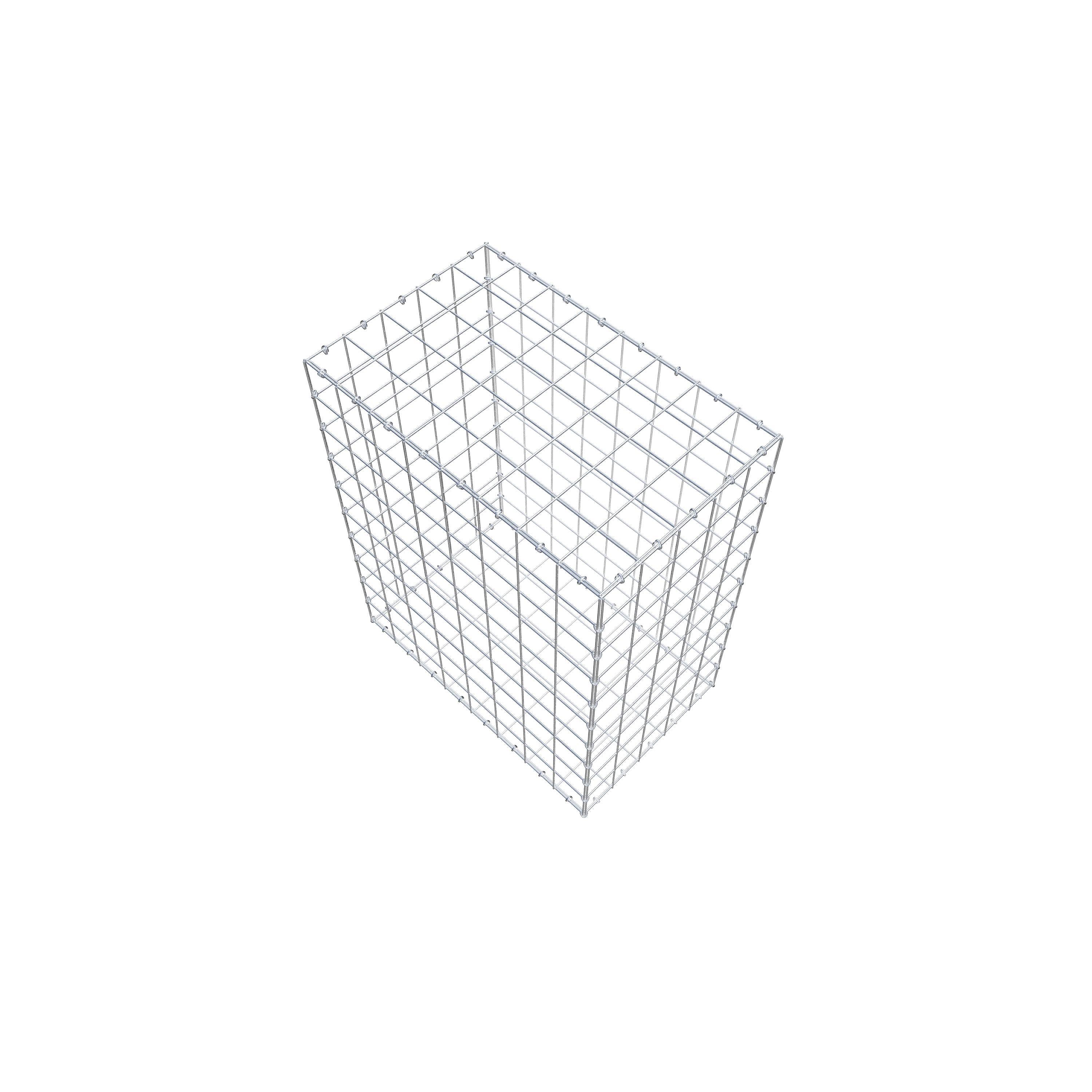 Gabião 100 cm x 80 cm x 50 cm (C x A x P), malhagem 10 cm x 10 cm, anel C