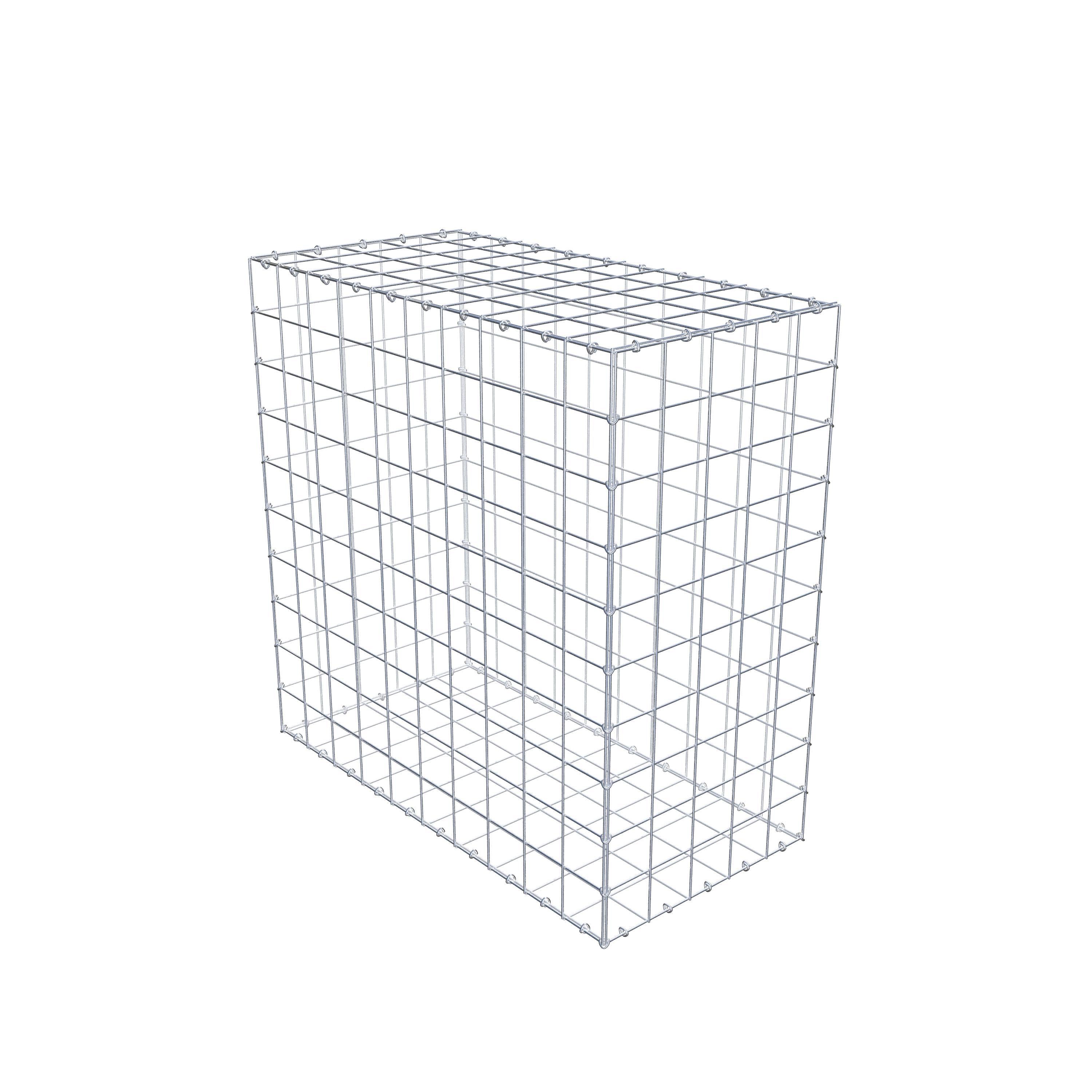 Gabião 100 cm x 100 cm x 50 cm (C x A x P), malhagem 10 cm x 10 cm, anel C