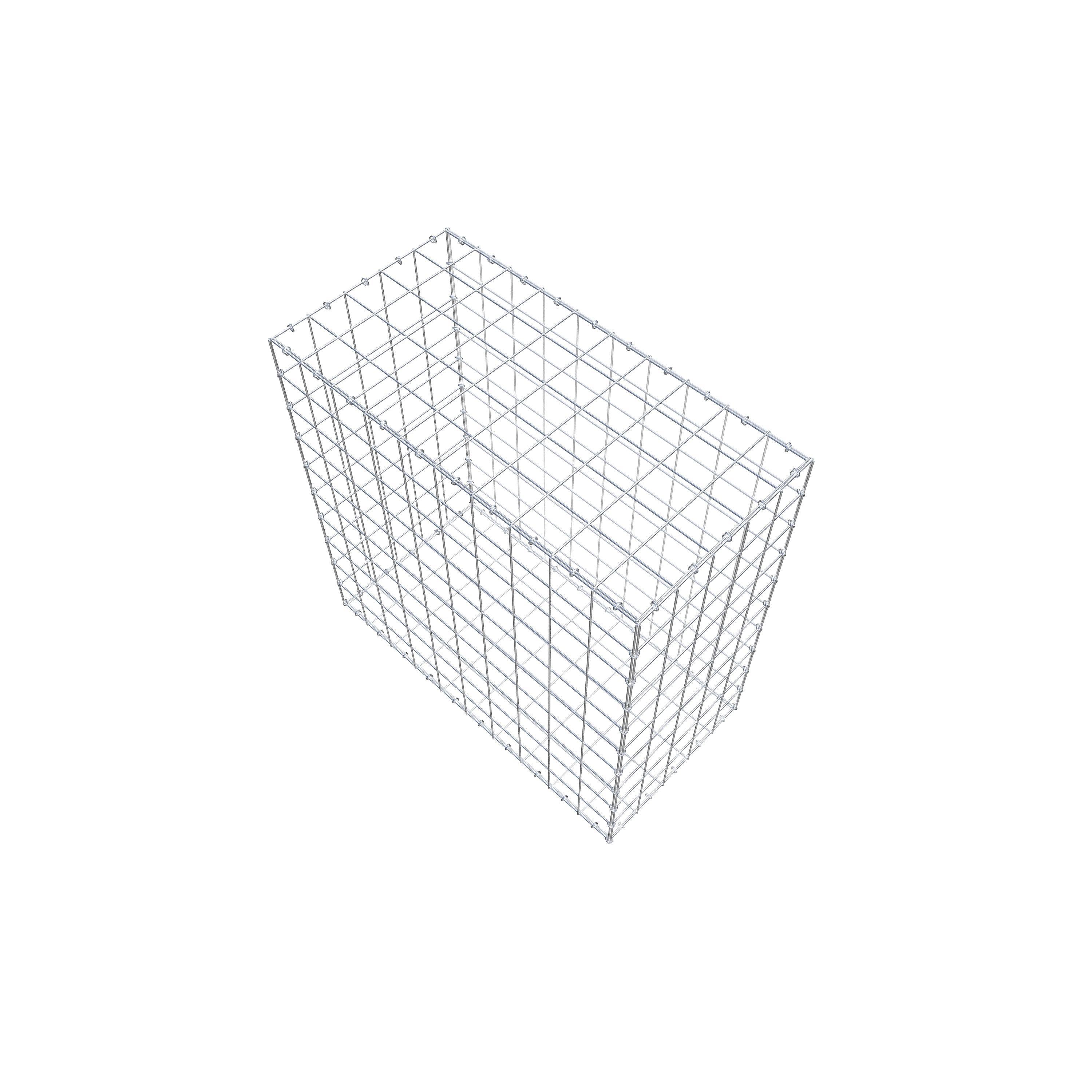 Gabião 100 cm x 100 cm x 50 cm (C x A x P), malhagem 10 cm x 10 cm, anel C