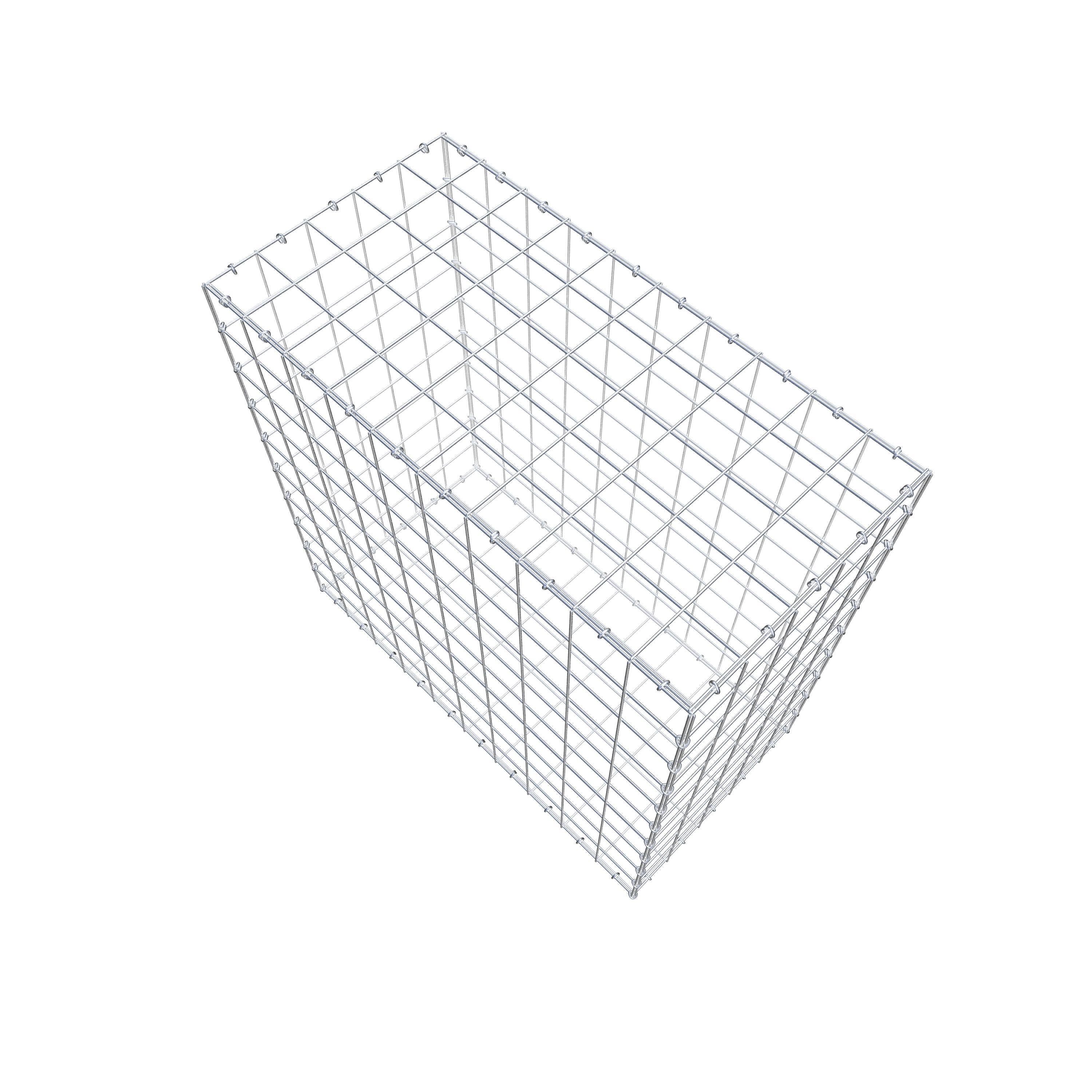 Gabião 100 cm x 100 cm x 50 cm (C x A x P), malhagem 10 cm x 10 cm, anel C
