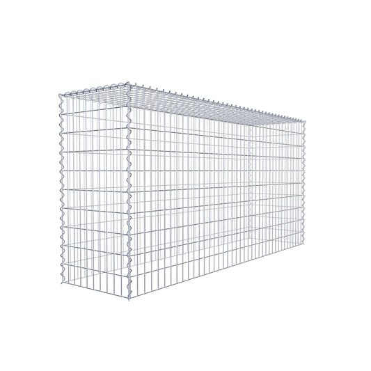 Anbaugabione Typ 3 200 cm x 100 cm x 50 cm (L x H x T), Maschenweite 5 cm x 10 cm, Spirale