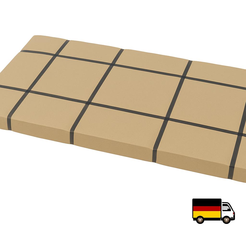 Rond verhoogd bed, buitendiameter 352 cm, hoogte 50 cm, maaswijdte 5 x 10 cm, wanddikte 15 cm
