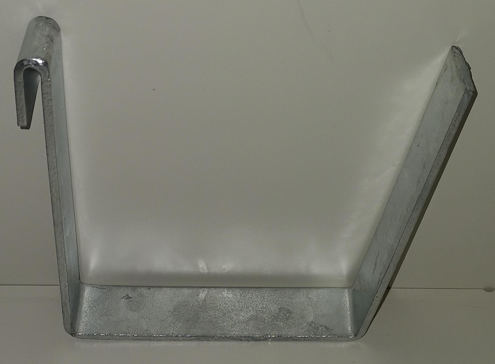 Portafioriera zincato in set da 3, incluso vaso per fiori, per gabbioni MW 5 x 10