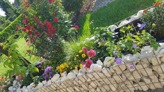 Gabion højbed efter mål - maskestørrelse 5x10cm