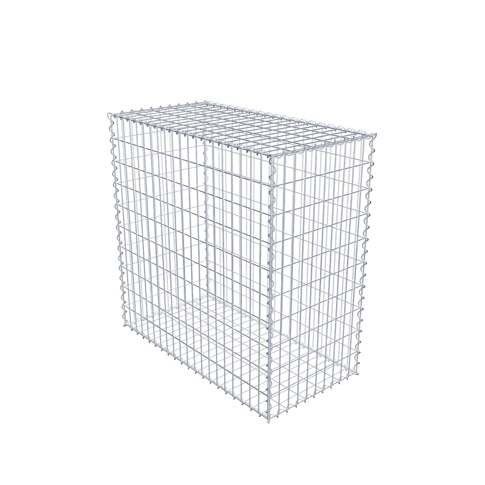 2er Set Gabionen 100 cm x 100 cm x 50 cm (L x H x T), Maschenweite 5 x 10 cm, Spirale