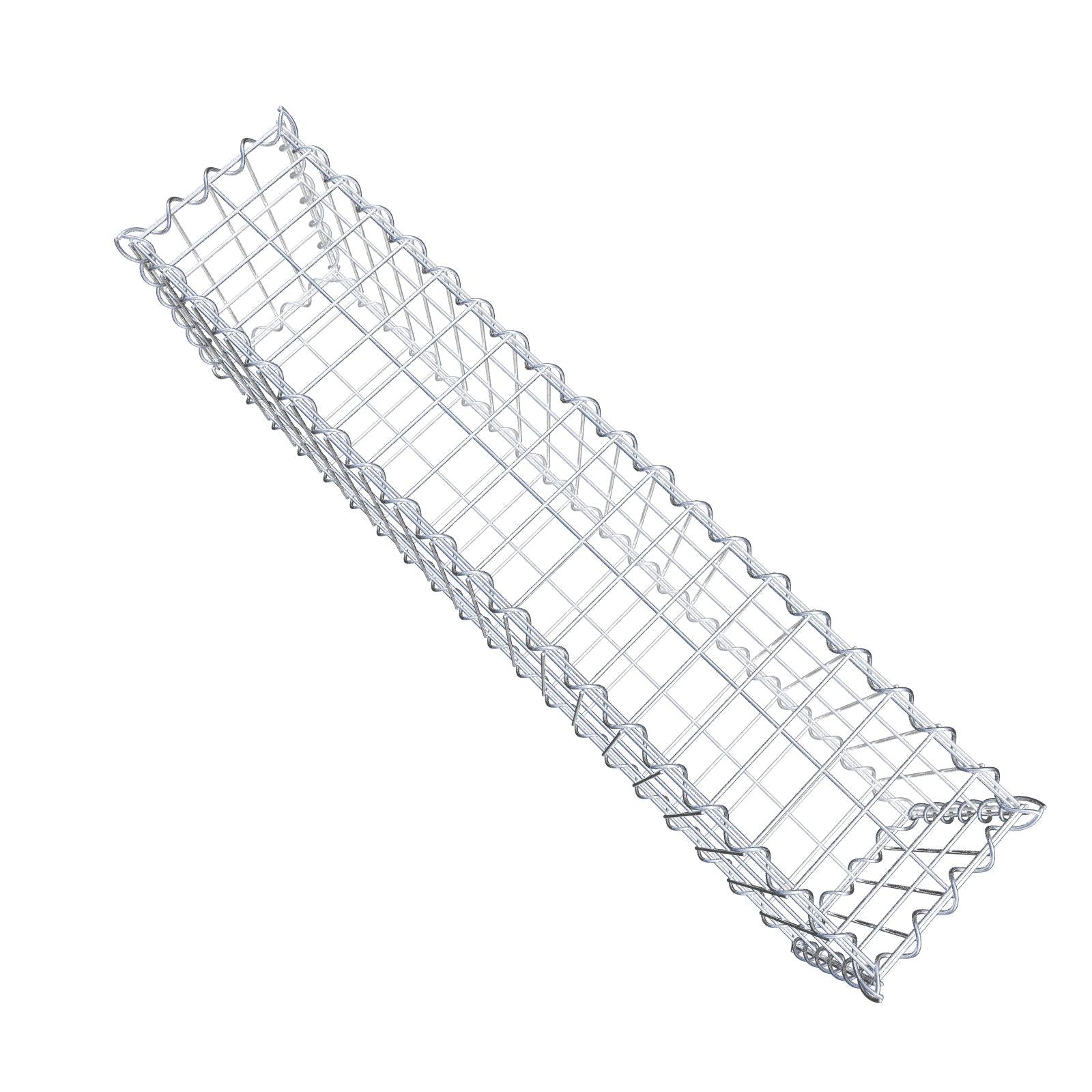 Set of 2 gabions 100 cm x 30 cm x 20 cm (L x H x D), mesh size 5 x 10 cm, spiral
