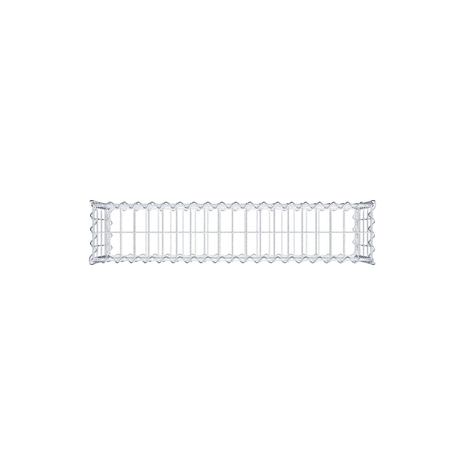 2er Set Gabionen 100 cm x 40 cm x 20 cm (L x H x T), Maschenweite 5 x 10 cm, Spirale