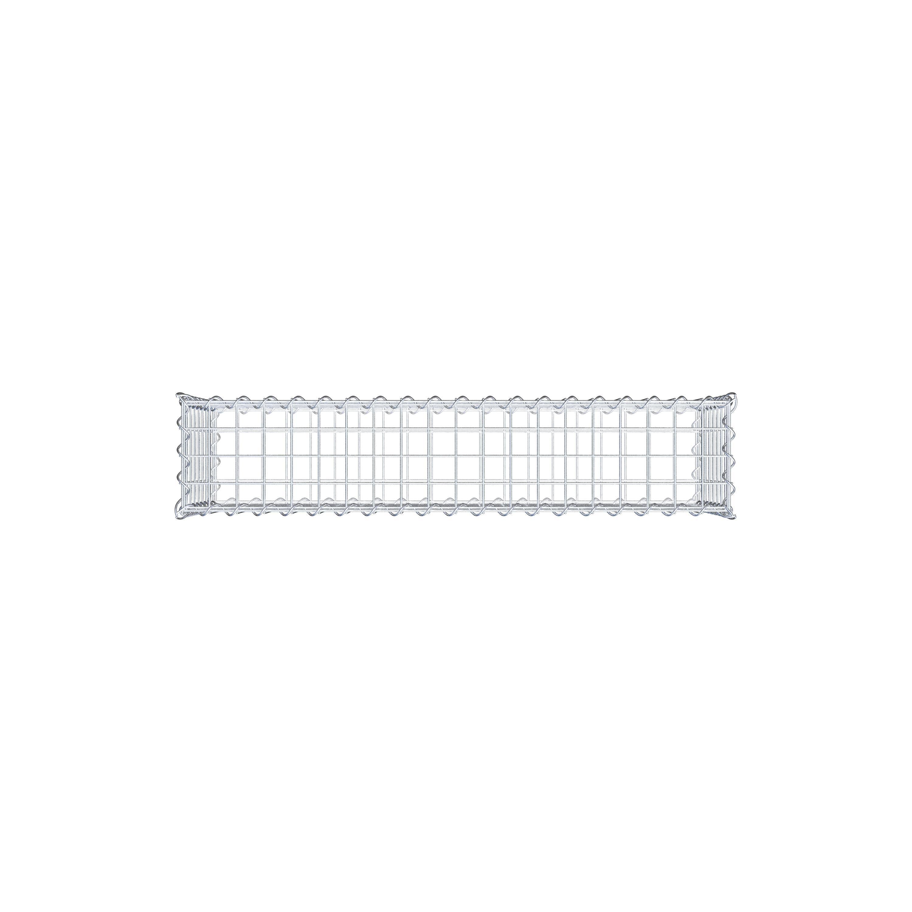 2er Set Gabionen 100 cm x 40 cm x 20 cm (L x H x T), Maschenweite 5 x 5 cm, Spirale