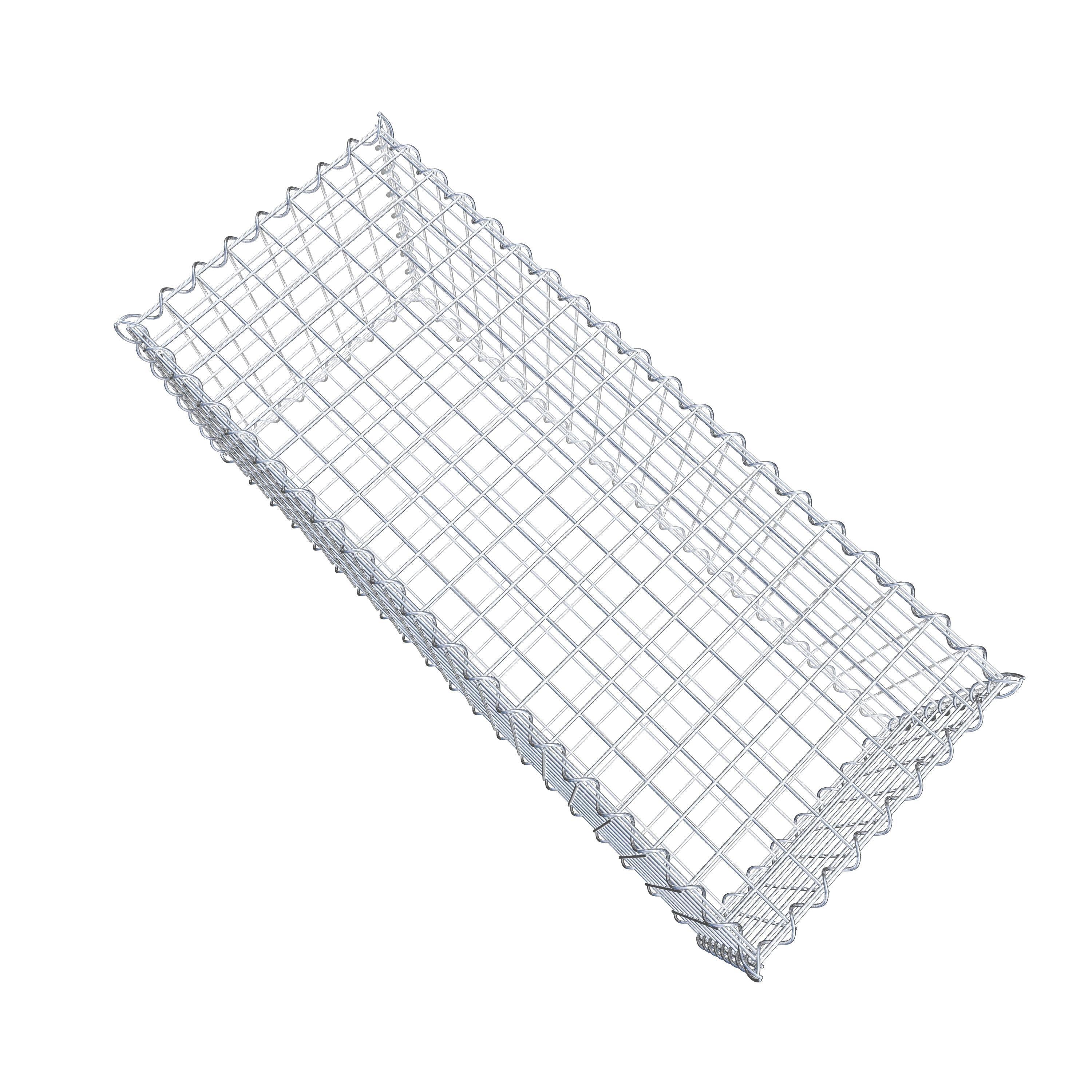 2er Set Gabionen 100 cm x 40 cm x 40 cm (L x H x T), Maschenweite 5 x 5 cm, Spirale