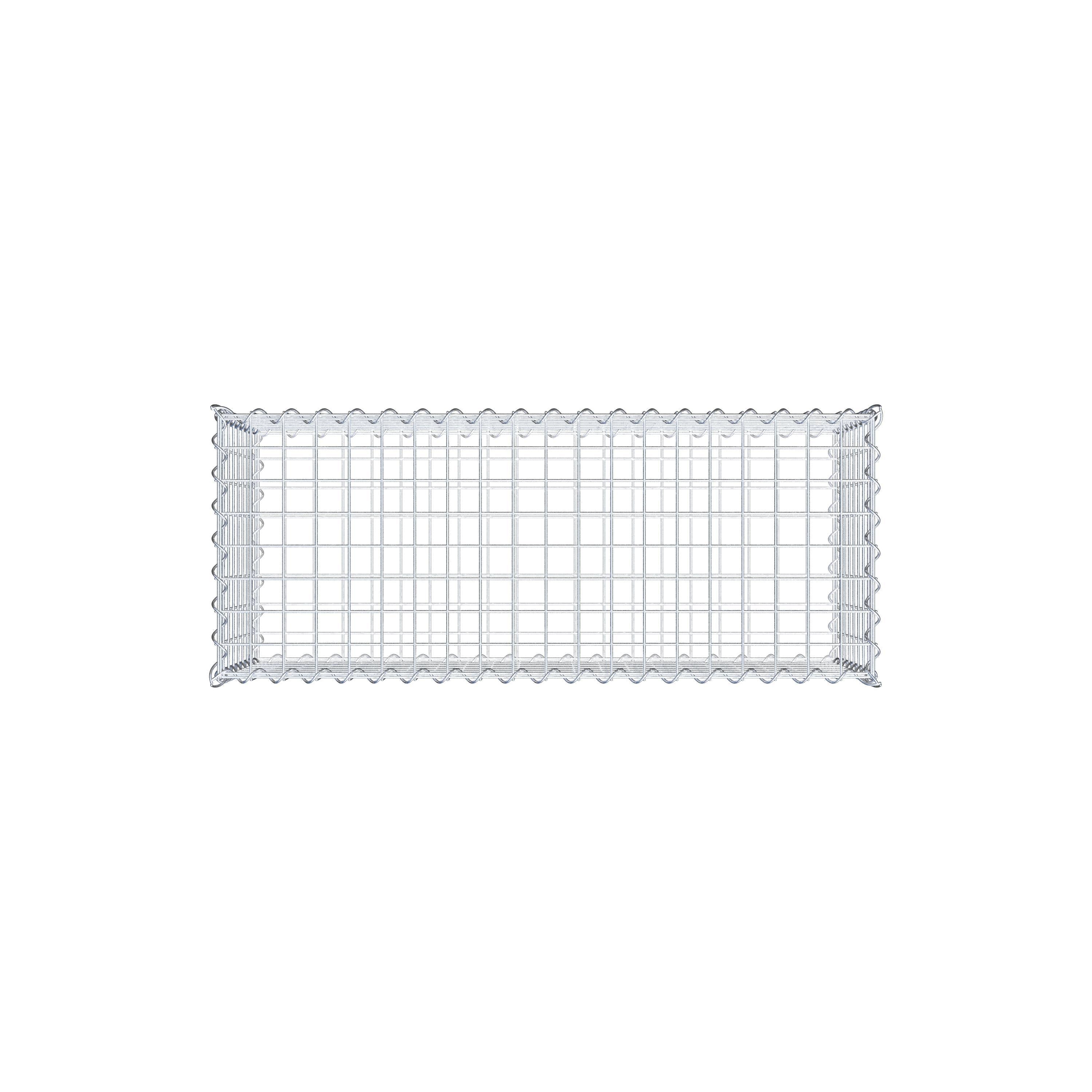 2er Set Gabionen 100 cm x 40 cm x 40 cm (L x H x T), Maschenweite 5 x 5 cm, Spirale
