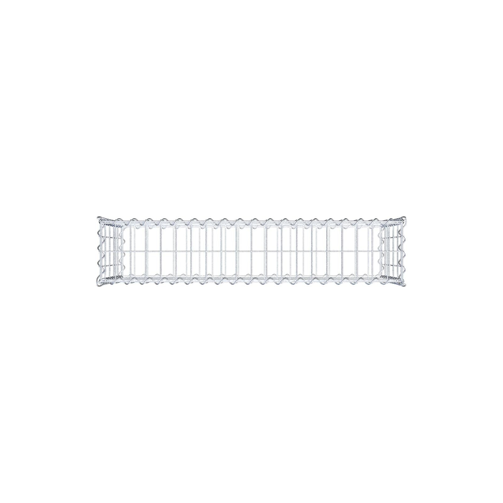 2er Set Gabionen 100 cm x 50 cm x 20 cm (L x H x T), Maschenweite 5 x 10 cm, Spirale