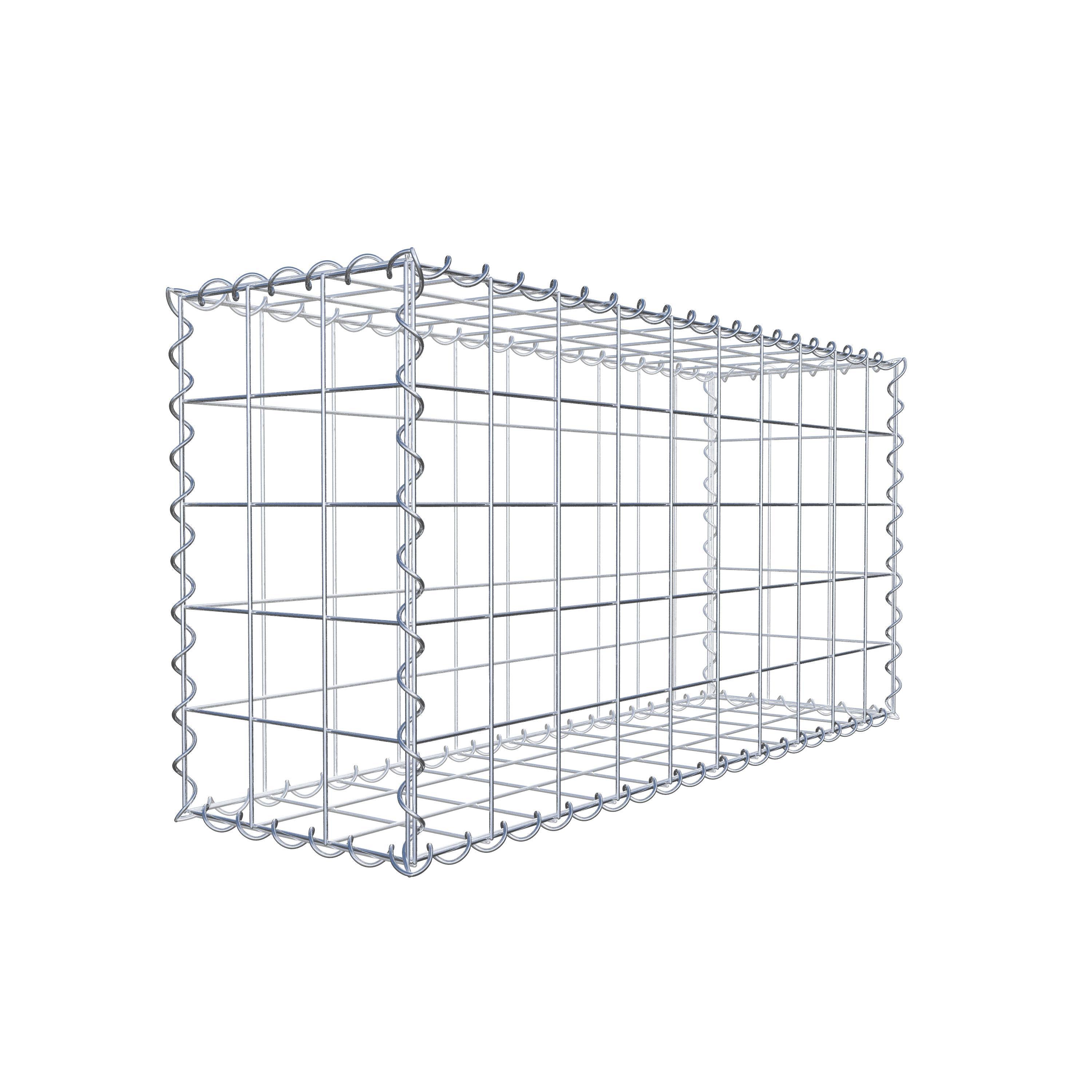 2er Set Gabionen 100 cm x 50 cm x 30 cm (L x H x T), Maschenweite 10 x 10 cm, Spirale