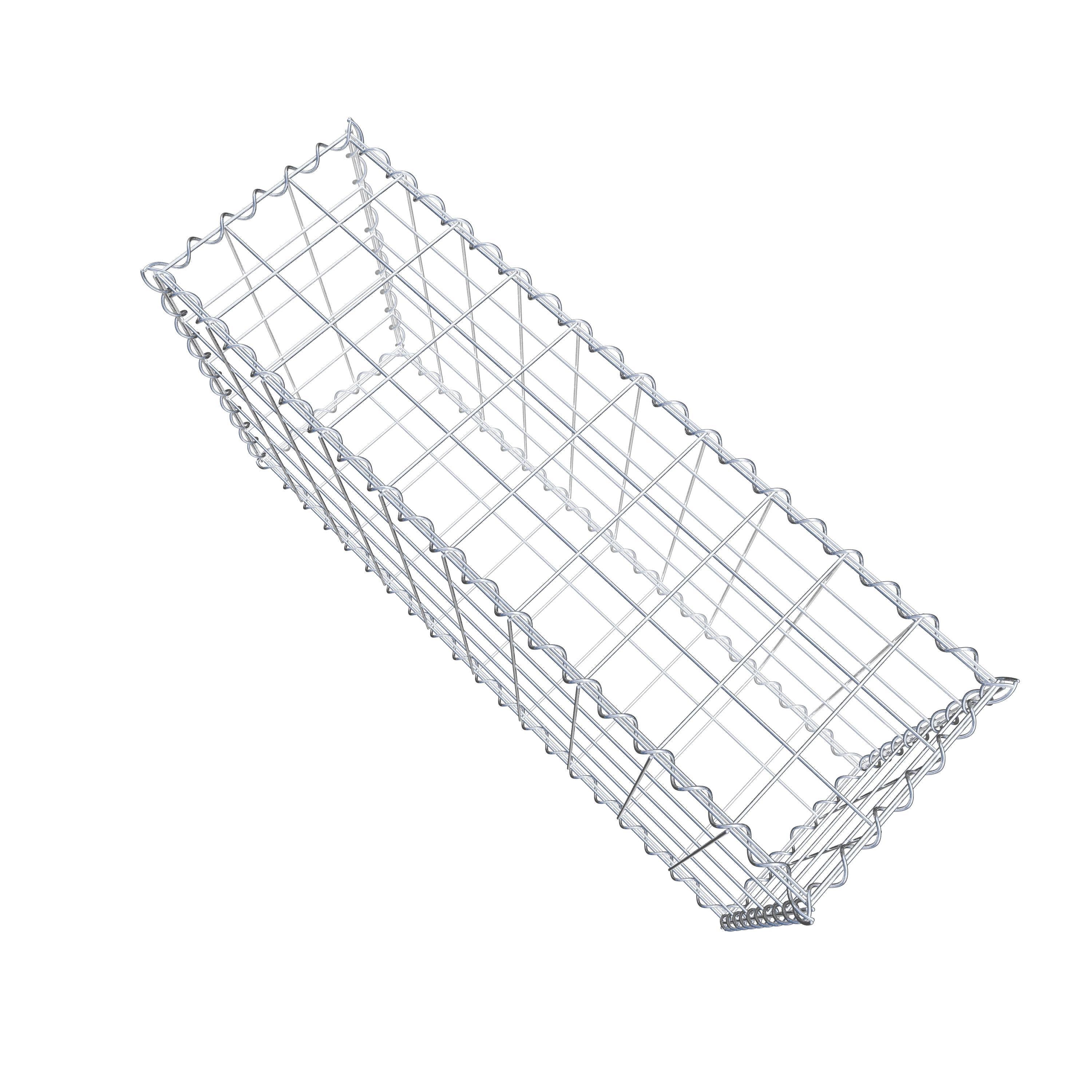 2er Set Gabionen 100 cm x 50 cm x 30 cm (L x H x T), Maschenweite 10 x 10 cm, Spirale