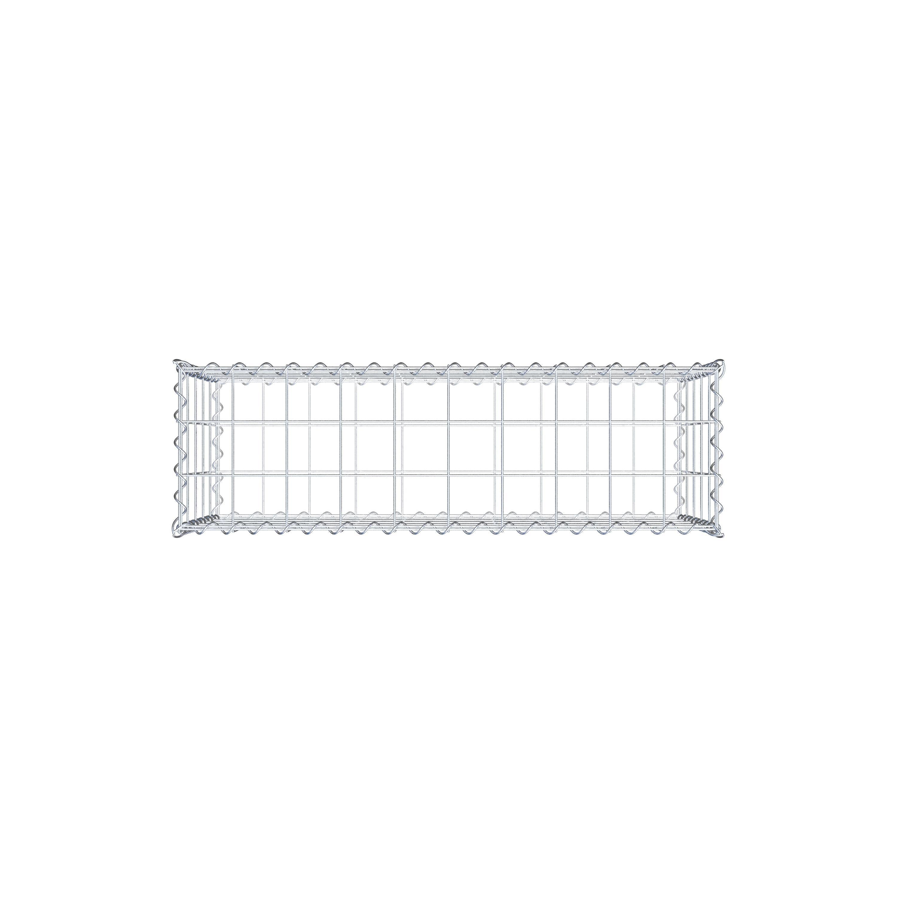 2er Set Gabionen 100 cm x 50 cm x 30 cm (L x H x T), Maschenweite 10 x 10 cm, Spirale