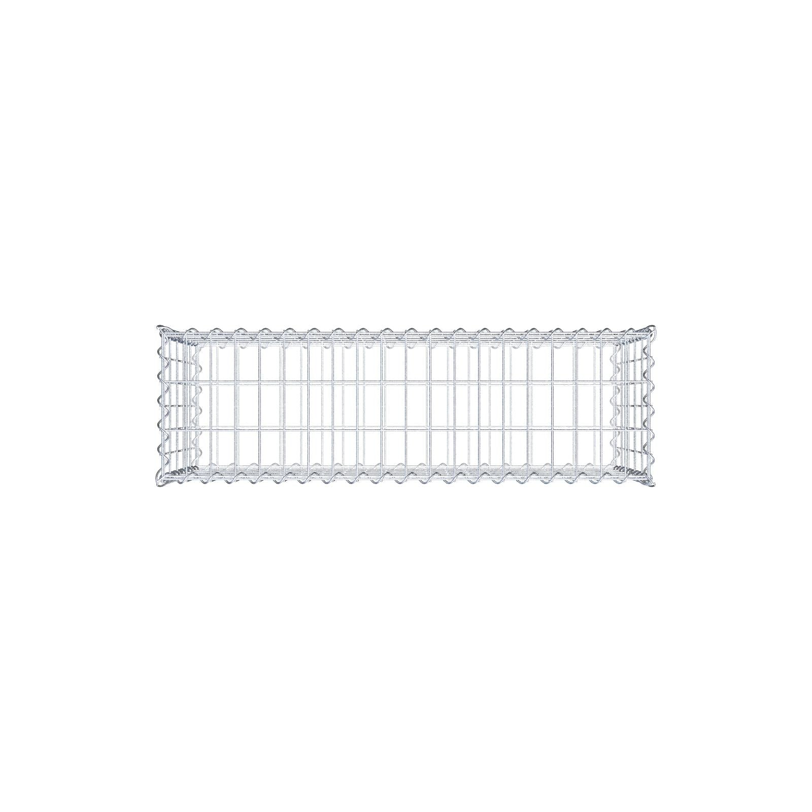 2er Set Gabionen 100 cm x 50 cm x 30 cm (L x H x T), Maschenweite 5 x 10 cm, Spirale