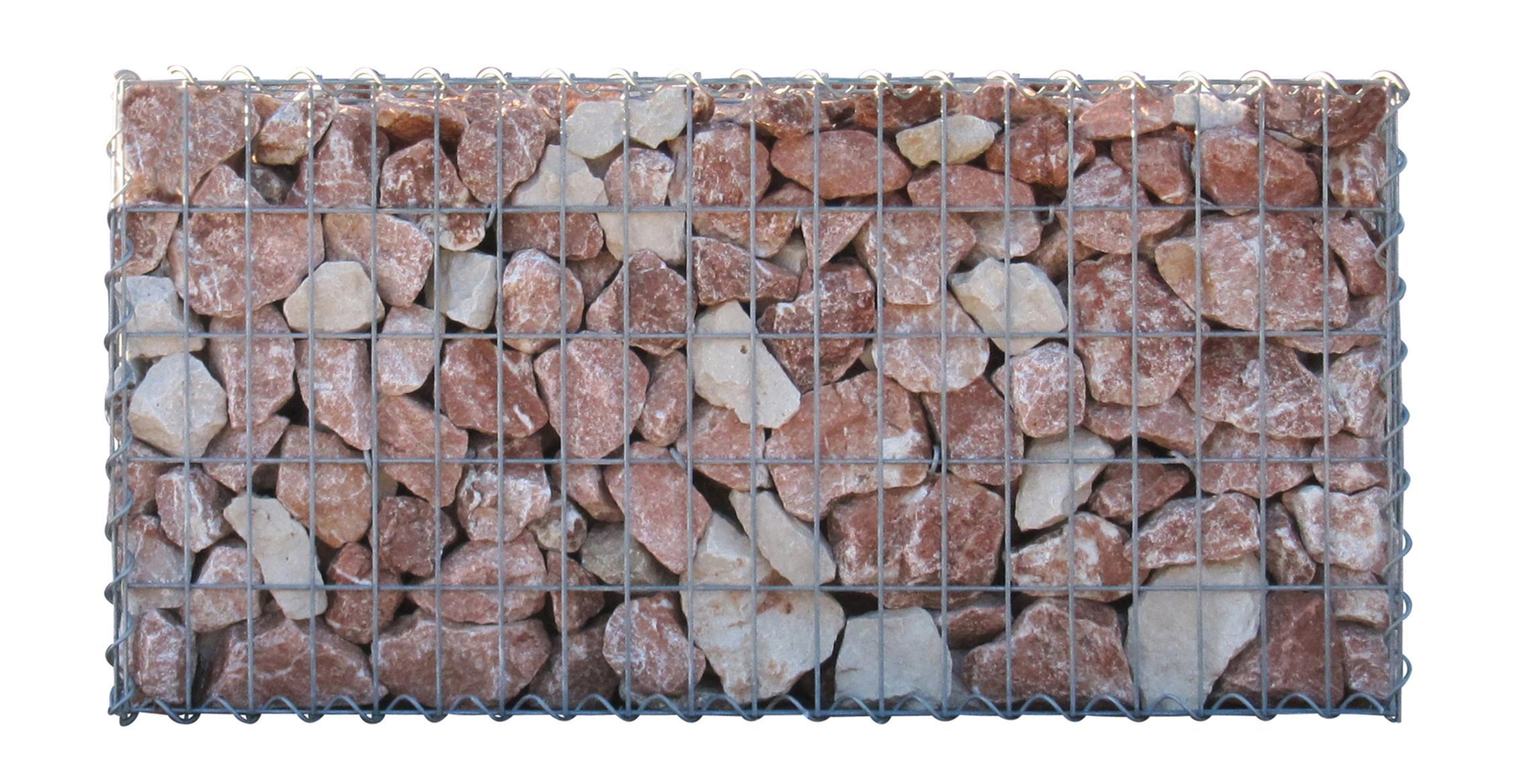 2er Set Gabionen 100 cm x 50 cm x 50 cm (L x H x T), Maschenweite 5 x 10 cm, Spirale