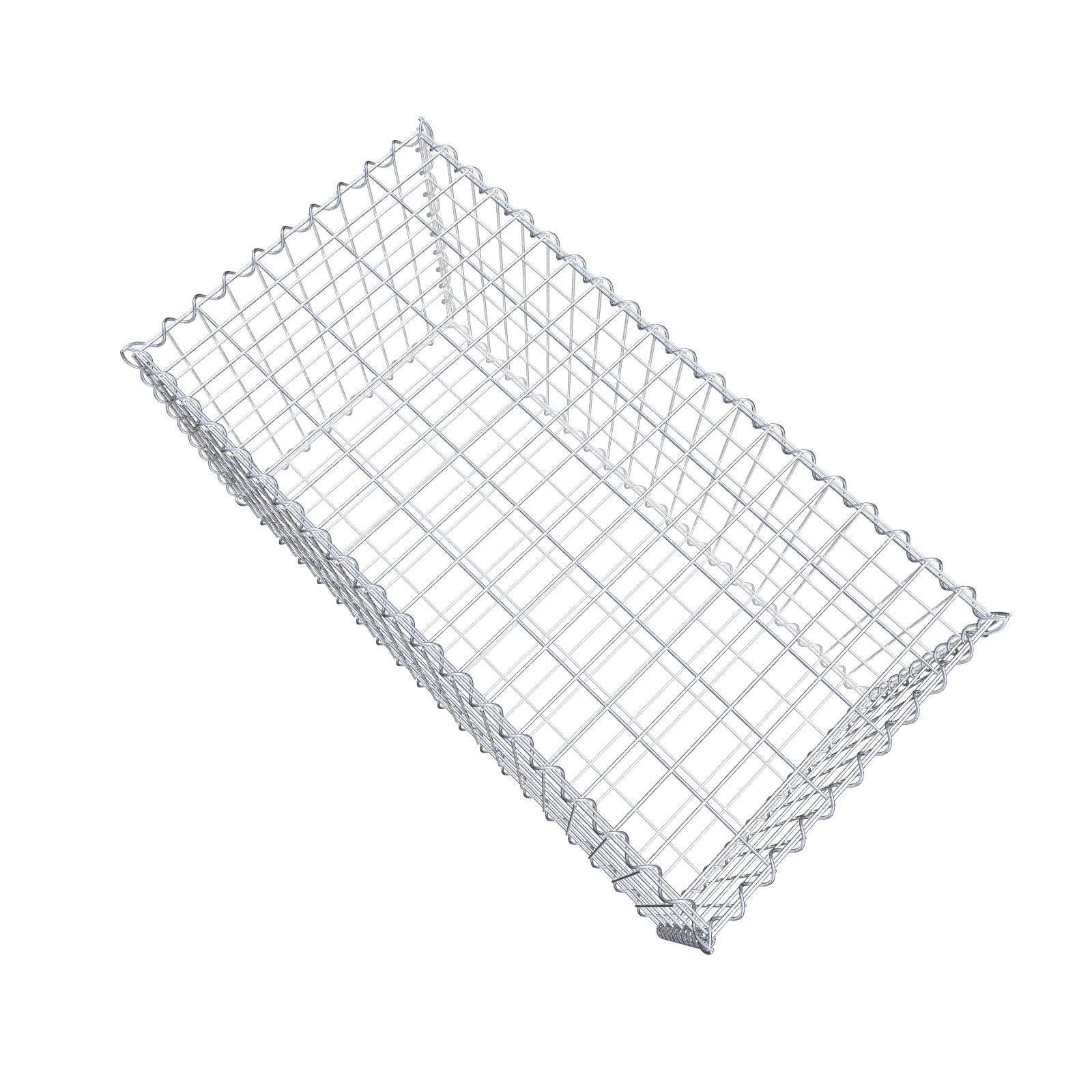 2er Set Gabionen 100 cm x 50 cm x 50 cm (L x H x T), Maschenweite 5 x 10 cm, Spirale