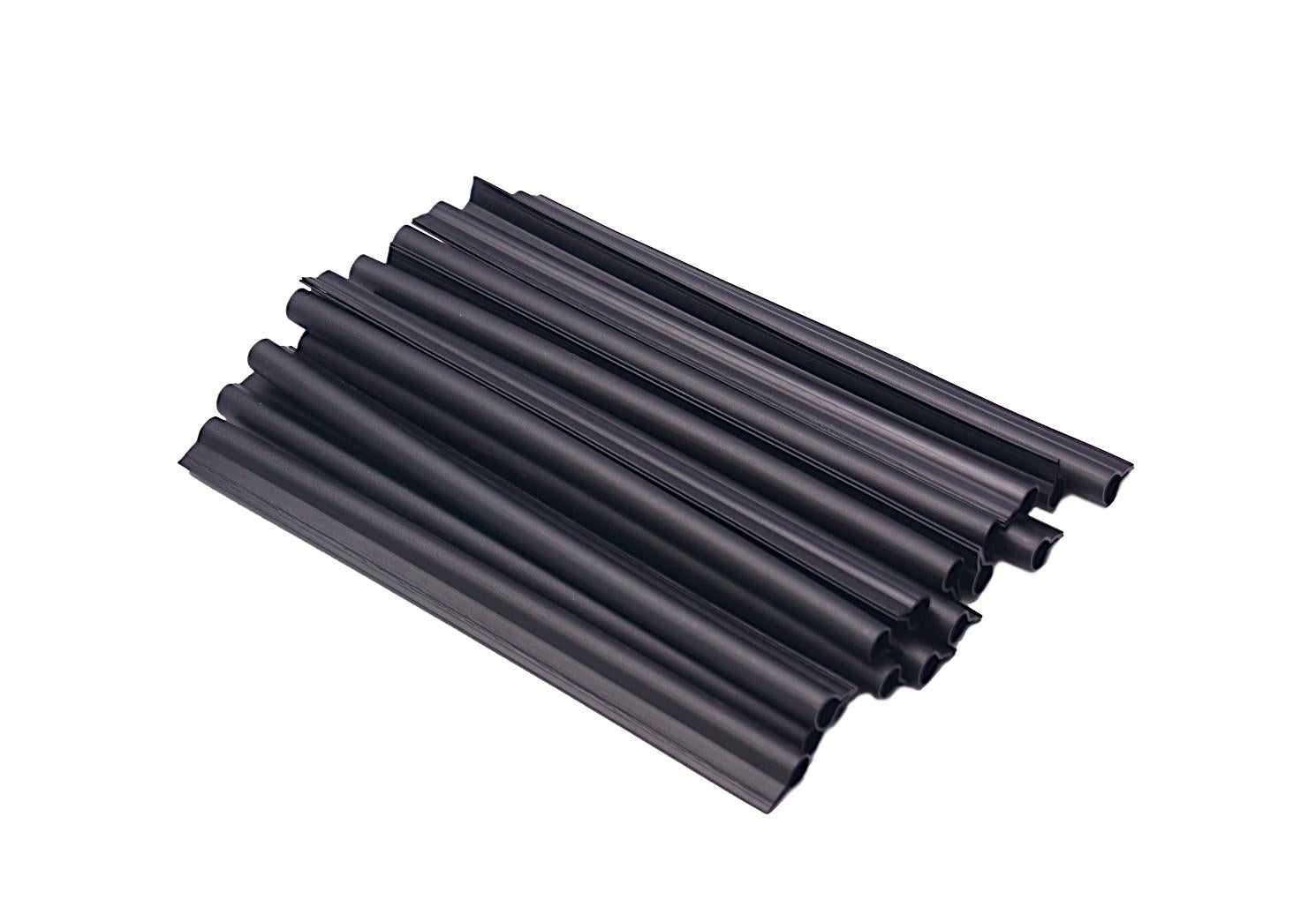 2x clips de fijación para bandas de privacidad negro MW 5 x 20 cm