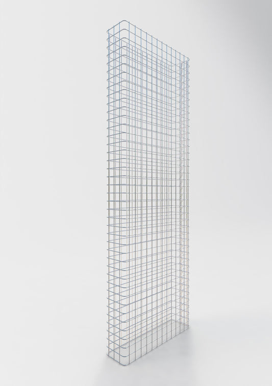 Recinzione in gabbioni lunghezza 67 cm, altezza 200 cm, profondità 17 cm, maglia 5 x 5 cm