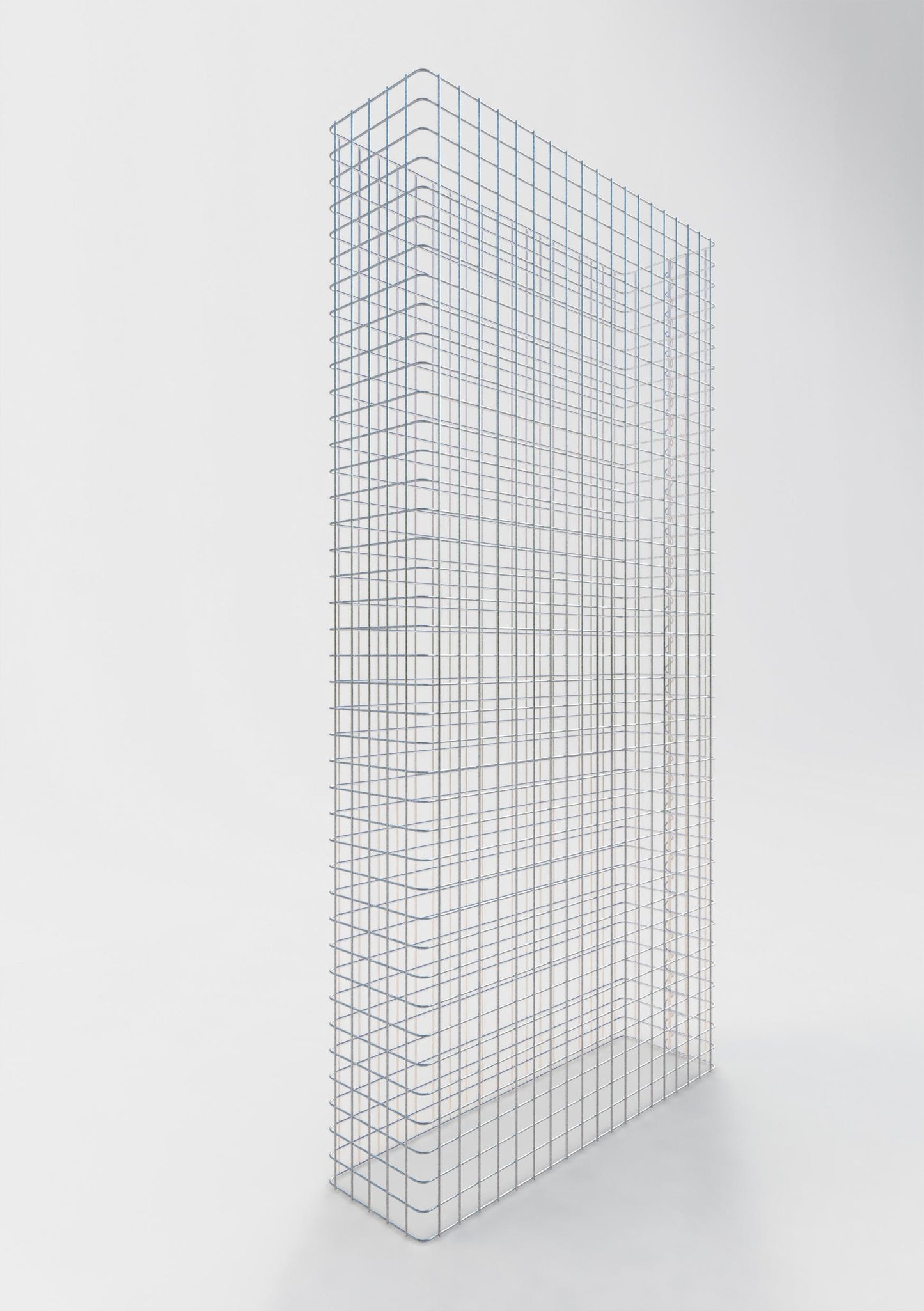 Gabionenzaun Länge 97 cm, Höhe 200 cm, Tiefe 27 cm, Maschenweite 5 x 5 cm