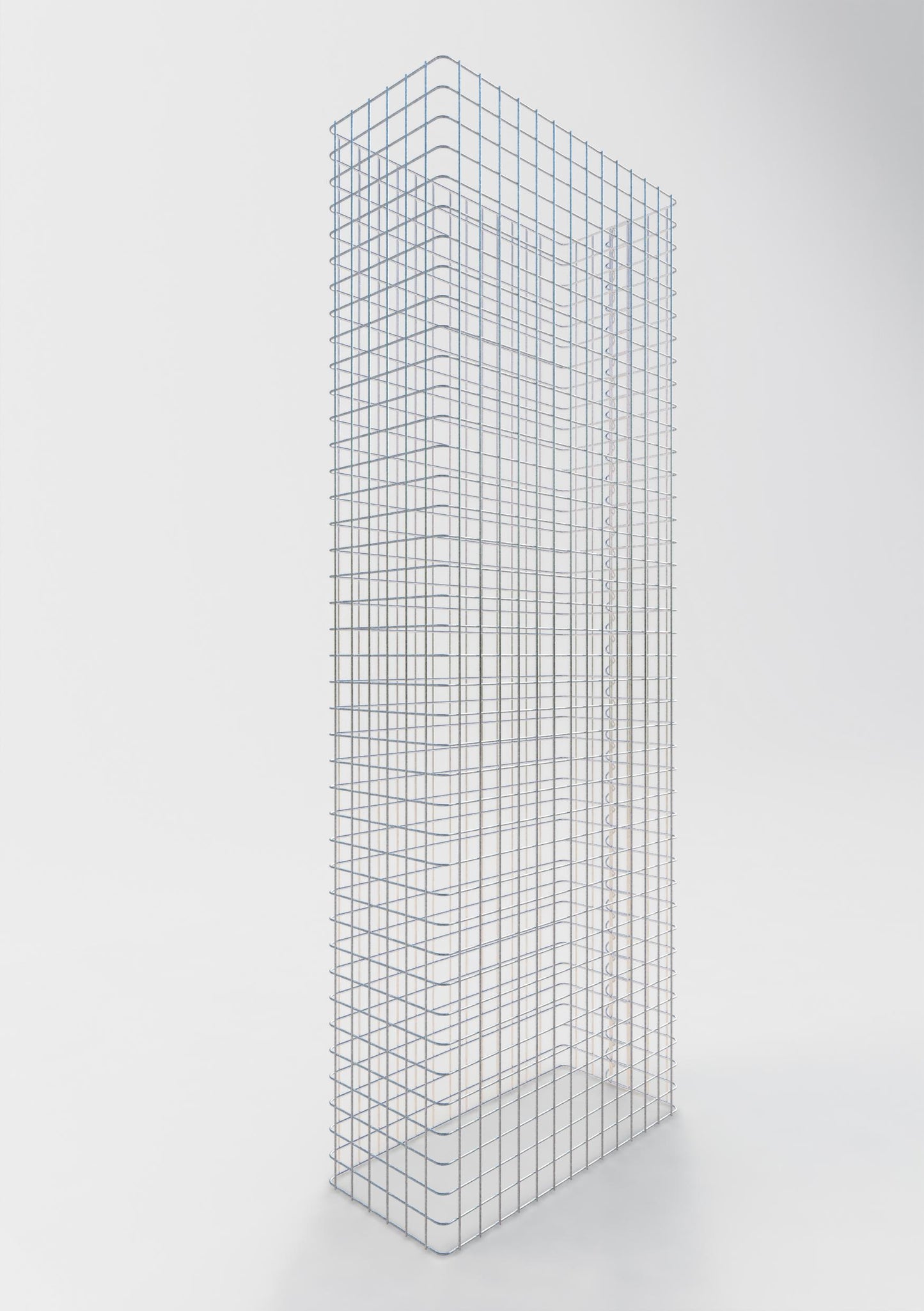 Gabionenzaun Länge 72 cm, Höhe 200 cm, Tiefe 32 cm, Maschenweite 5 x 5 cm