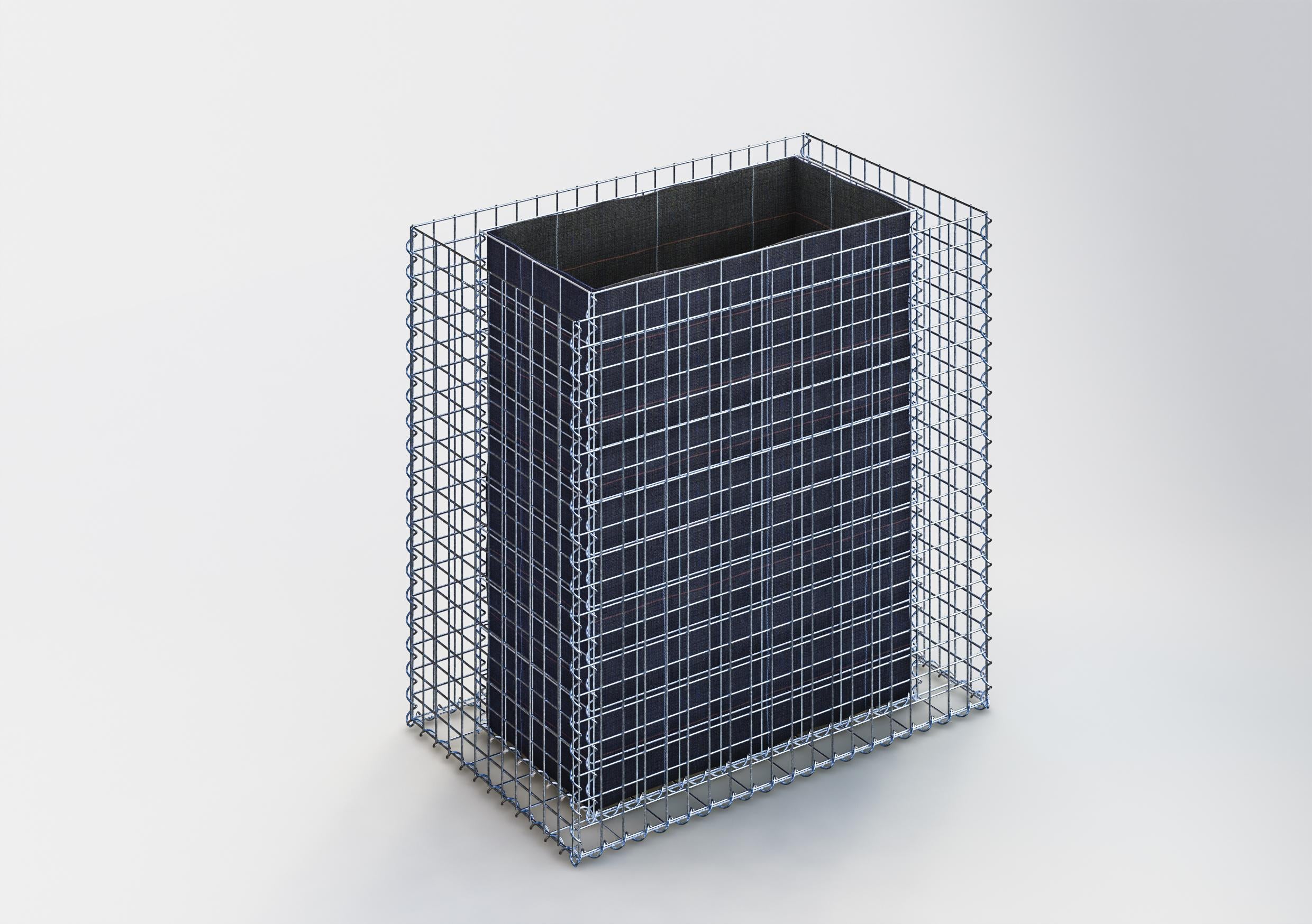 Raised bed square 100 cm x 100 cm x 60 cm (L x H x D), mesh size 5 x 5 cm, wall thickness 10 cm