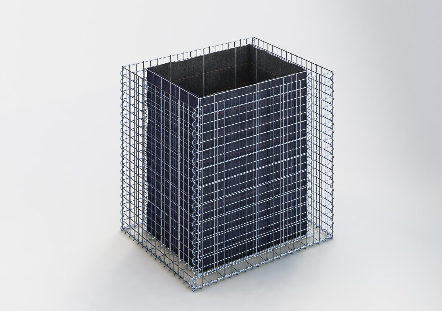 Raised bed square 100 cm x 100 cm x 80 cm (L x H x D), mesh size 5 x 5 cm, wall thickness 10 cm