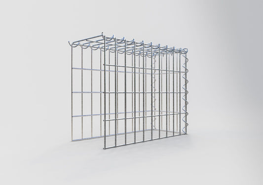 Add-on schanskorf type 4 50 cm x 40 cm x 20 cm (L x H x D), maaswijdte 5 cm x 10 cm, spiraalvormig