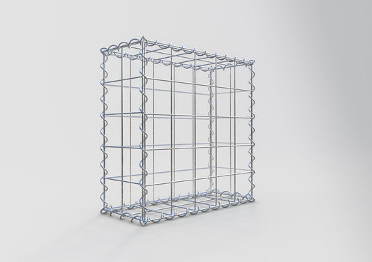 Gabion 50 cm x 50 cm x 20 cm (L x H x D), mesh size 10 cm x 10 cm, spiral