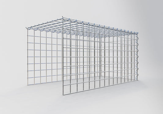 Gavión complementario tipo 4 80 cm x 40 cm x 40 cm (L x A x P), malla 5 cm x 5 cm, espiral