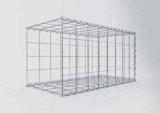 Gabião tipo 2 80 cm x 40 cm x 40 cm (C x A x P), malhagem 10 cm x 10 cm, espiral