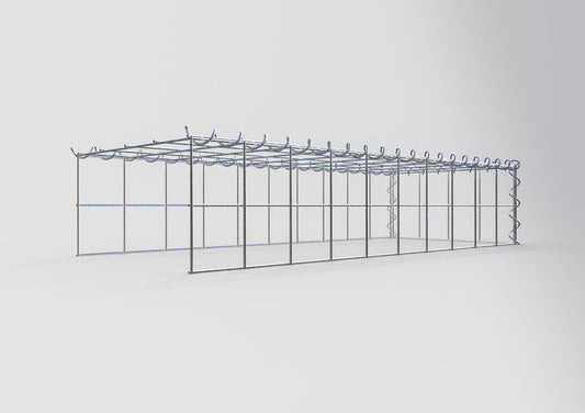 Extra gabion typ 4 100 cm x 20 cm x 40 cm (L x H x D), maskstorlek 10 cm x 10 cm, spiral