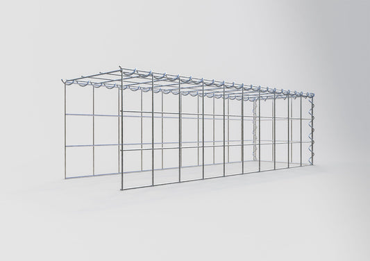 Gabião Tipo 4 100 cm x 30 cm x 30 cm (C x A x P), malhagem 10 cm x 10 cm, espiral