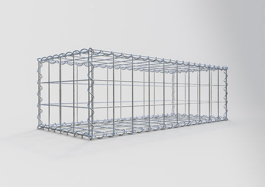 Gabião 100 cm x 30 cm x 40 cm (C x A x P), malhagem 10 cm x 10 cm, espiral