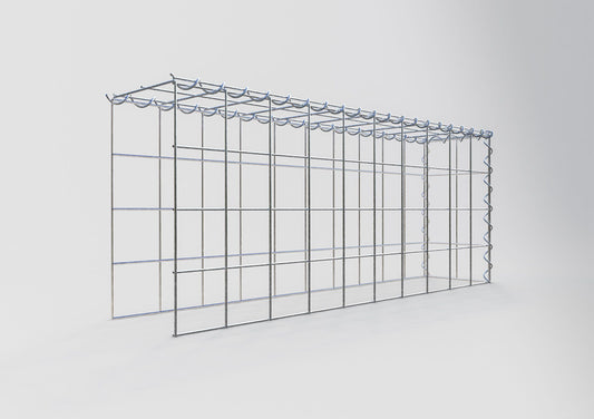 Gabião Tipo 4 100 cm x 40 cm x 20 cm (C x A x P), malhagem 10 cm x 10 cm, espiral