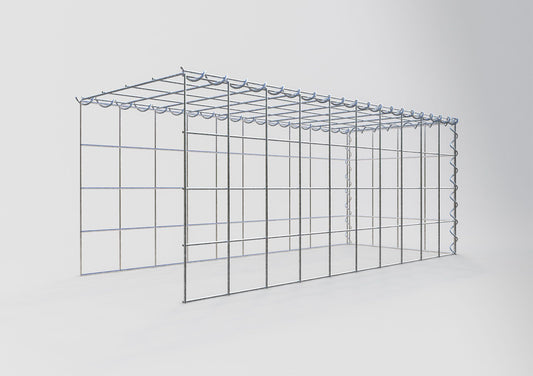 Gabião tipo 4 100 cm x 40 cm x 40 cm (C x A x P), malhagem 10 cm x 10 cm, espiral