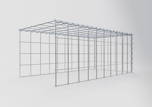 Gabião tipo 4 100 cm x 40 cm x 50 cm (C x A x P), malhagem 10 cm x 10 cm, espiral