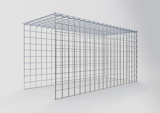 Gavión complementario tipo 4 100 cm x 50 cm x 40 cm (L x A x P), malla 5 cm x 5 cm, espiral