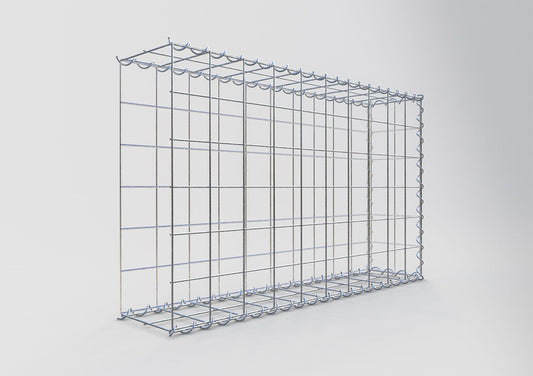 Gabião tipo 2 100 cm x 60 cm x 20 cm (C x A x P), malhagem 10 cm x 10 cm, espiral