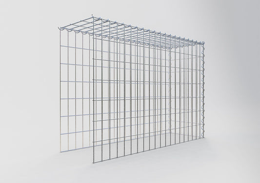 Gabião Tipo 4 100 cm x 70 cm x 30 cm (C x A x P), malhagem 5 cm x 10 cm, espiral