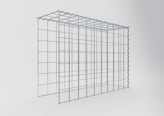 Gabião Tipo 4 100 cm x 70 cm x 30 cm (C x A x P), malhagem 10 cm x 10 cm, espiral