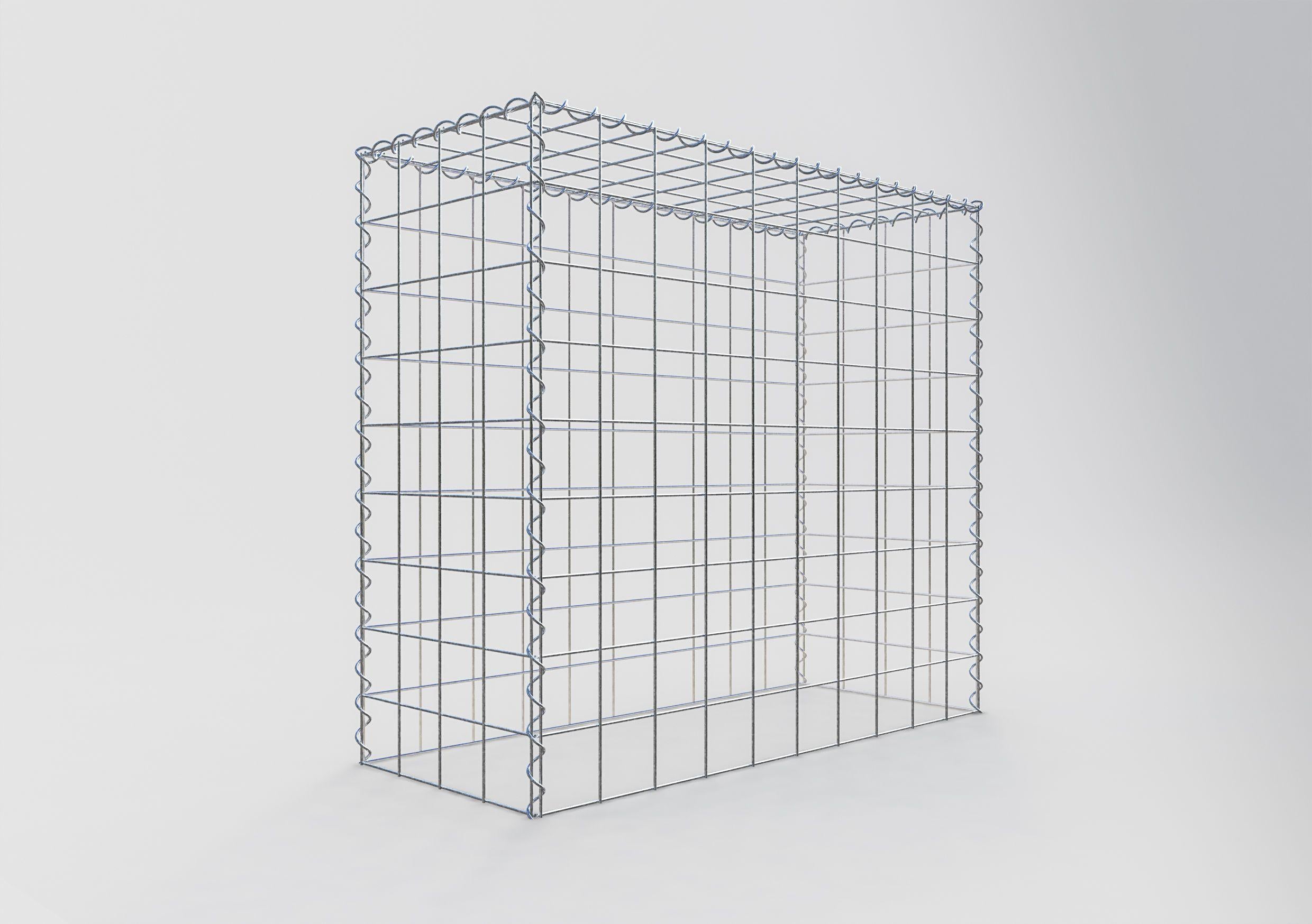 Extra gabion typ 3 100 cm x 90 cm x 40 cm (L x H x D), maskstorlek 10 cm x 10 cm, spiral