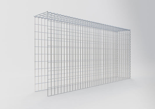 Grown-on gabion type 4 200 cm x 100 cm x 30 cm (L x H x D), mesh size 5 cm x 10 cm, spiral