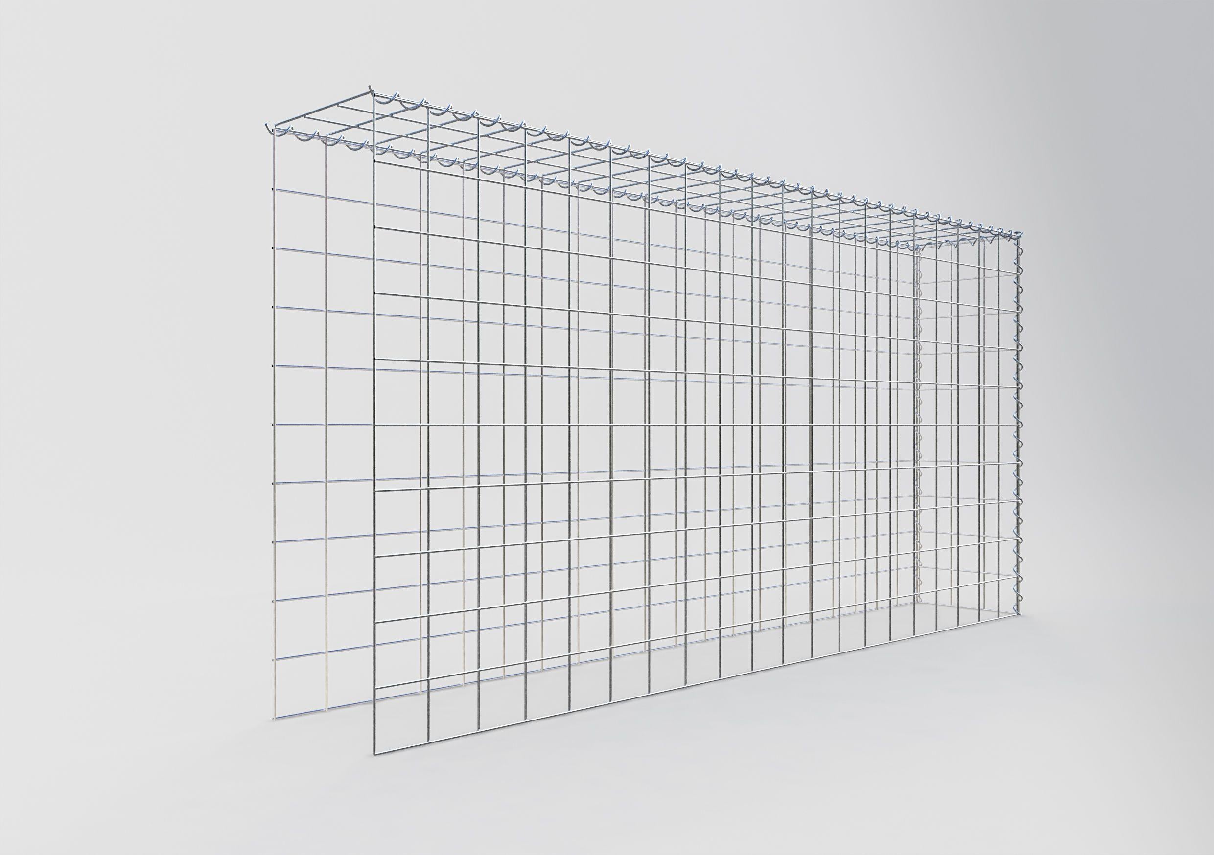 Gabbione aggiuntivo tipo 4 200 cm x 100 cm x 30 cm (L x A x P), maglia 10 cm x 10 cm, spirale