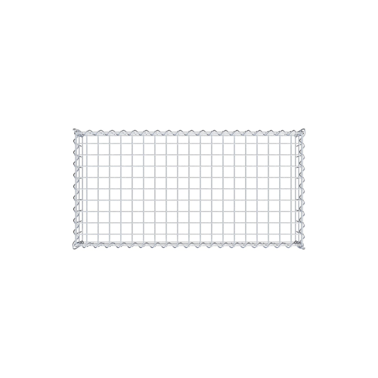 Opvokset gabion type 3 100 cm x 20 cm x 50 cm (L x H x D), maskestørrelse 5 cm x 10 cm, spiral