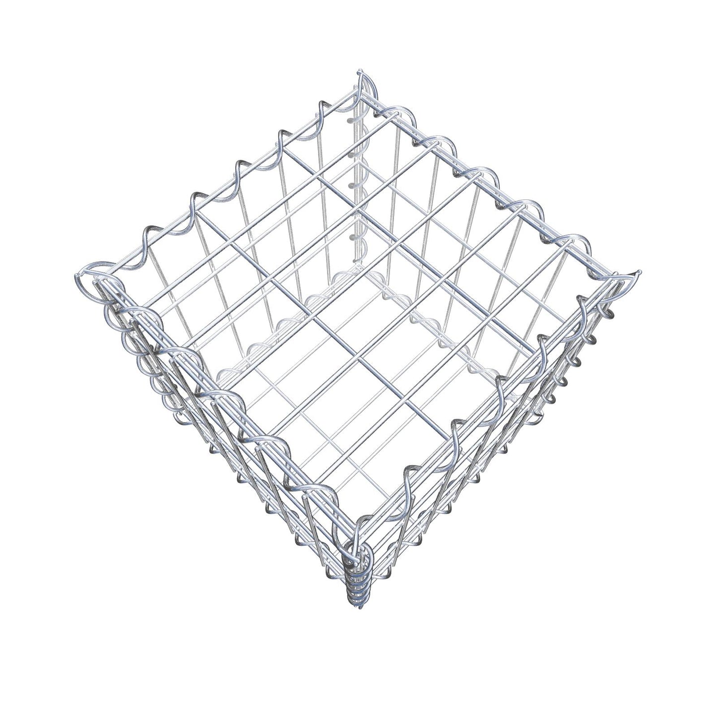 Gabione 30 cm x 30 cm x 30 cm (L x H x T), Maschenweite 5 cm x 10 cm, Spirale