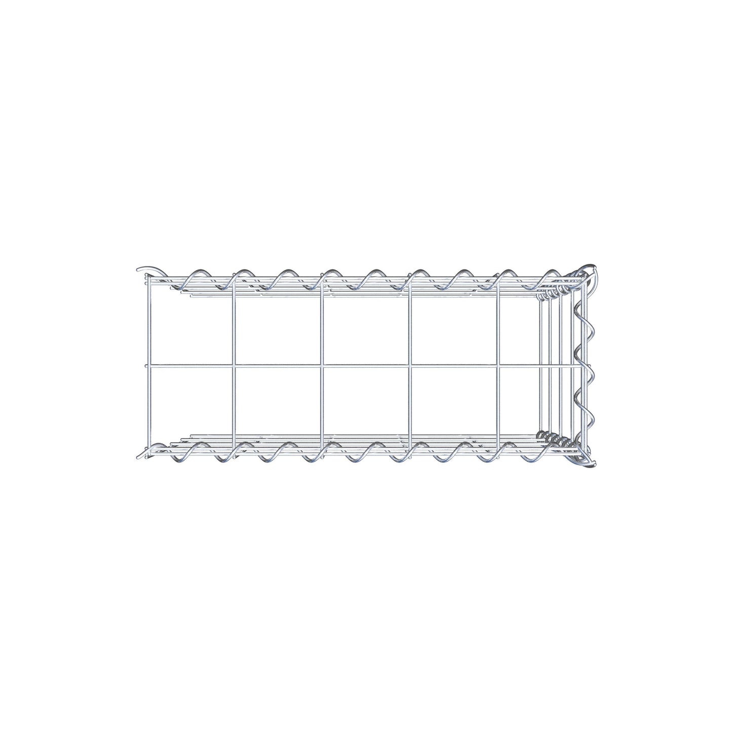 Anbaugabione Typ 4 50 cm x 40 cm x 20 cm (L x H x T), Maschenweite 10 cm x 10 cm, Spirale